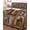 Dark Brown, variant on Full Size Quilt Bedding Set, Desert Camels Reversible Summer Quilt 3 Pieces, Wildlife Brown Animals Blue Geometric Lightweight Bedspreads Coverlets with 2 Pillow Shams for All Seasons