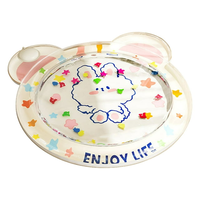 Inflatable Ice Pad, Summer Pet Pad, Cooling Feature, Portable Design, For Dogs, Outdoor Cooling Bed, Pet Toy, Travel Ready Hzhnb | Plastic, White
