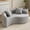 Gray-S Curved, variant on Aukfa 67" Small Sofa S-Curved Loveseat Couch Modular Sofa No Assembly, 2 Pillows, Chenille, Gray