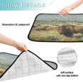 thumbnail image 3 of Washable Pet Pee Pads with Super Absorbent Reusable Training Pads for Dogs & Cats Buffalo Herd Oil Painting, 3 of 7