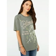 Scoop Women's Blondie NYC Doodles Graphic Short Sleeve T-Shirt