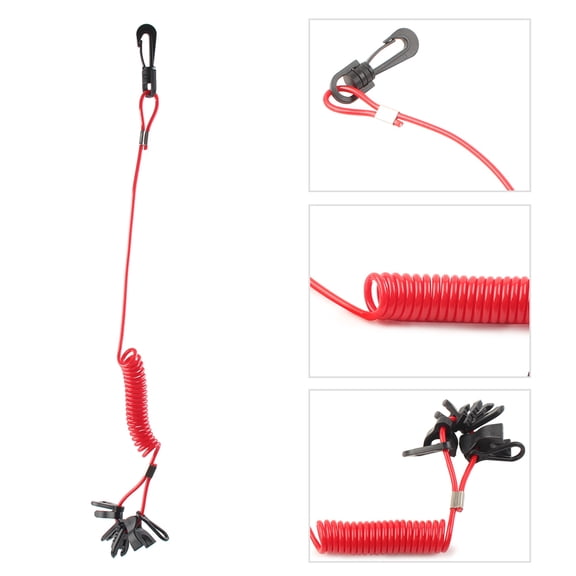 NS Stop Switch Key Lanyard, Universal Boat Kill Switch Key Lanyard Tether Cord Fit Most for Tohatsu, 1PC