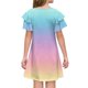 thumbnail image 4 of Girls Summer Dress Tween Dresses Gradient Short Sleeve Dress Soft Comfortable Perfect for Casual Wear and Special Occasions ,Sie:110, 4 of 5