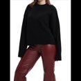 thumbnail image 2 of Suéteres de Cuello Redondo para Mujer, Conjuntos de Otoño, Tops de Punto Acanalado de Larga A Negro L, 2 of 10