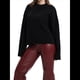 thumbnail image 2 of Suéteres de Cuello Redondo para Mujer, Conjuntos de Otoño, Tops de Punto Acanalado de Larga A Negro S, 2 of 10