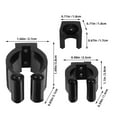 thumbnail image 2 of TABLZONE 12Pcs Black Wall Cue Clamp and Fishing Pole Rack Lock for Organized Storage, 2 of 8