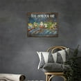 thumbnail image 3 of Frog Wall Art Wall Decor Funny Frog Pictures Canvas Print Painting God Says You Are Modern Home Framed Artwork For Living Room Bathroom Bedroom 12"X16", 3 of 6