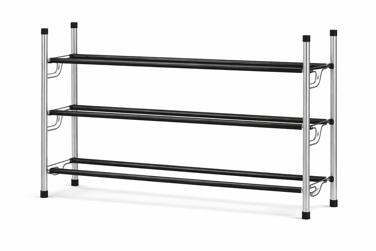 Kitsure 3-Tier Shoe Rack for Closet, Sturdy Shoe Organizer, 27.6
