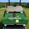 thumbnail image 2 of Xixirimido Quilted Golf Cart Seat Blanket Portable Golf Cart Seat Cover Towel for EZGO Yamaha Club Car & More 2-Seater Carts Foldable for Easy Carry, Dachshund Dog Golf Theme Green, 2 of 8