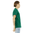 thumbnail image 3 of BELLA + CANVAS Jersey V-Neck T-Shirt for Men, Short Sleeve Cotton Tee, Kelly, Size-M, 3 of 4