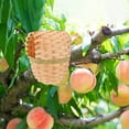 thumbnail image 7 of IBASETOY Handwoven Bamboo Bird Nest with Hook Outdoor Hanging Bird House for Garden Patio Decor in Khaki, 7 of 7