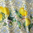 thumbnail image 5 of Round Lemon Tablecloth 60x60inch, French Lemon Country Farmhouse Spring Summer Waterproof Wrinkle Resistant Washable Tablecloth for Indoor and Outdoor, Holiday Kitchen Restaurant and Party, 5 of 6