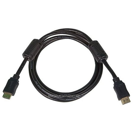 UPC: 0844660049579 | Monoprice HDMI Cable High Speed Black 5ft. 28AWG 4957