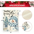 thumbnail image 5 of SM-XLHN Snowman Cardinal Hello Winter House Flag 28x40 Inch Double Sided, Polka Dot Winter Holiday Yard Outdoor Flag, 5 of 6