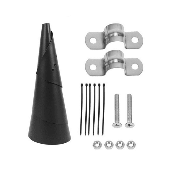 2Pcs Wrap-Around Squirrel Baffle for Pole, Wrap-Around Protective Squirrel Baffle, Protection