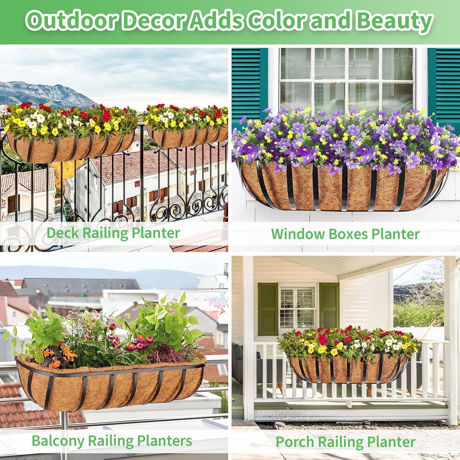 24 Inch Window Box With Coco Liner 24 Inch With Coco Liner - 2 Pack ...