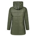 thumbnail image 5 of Gvmfive Women Winter Faux Fur Trim Coats Hooded Fleece Lined Jackets, 5 of 7