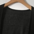 thumbnail image 3 of SWSMCLT Women's Breathable Cape Autumn Elegant Knit Open Front Soft Cool Spring Summer Blouse Cardigan Casual Black Small-X-Large, 3 of 3
