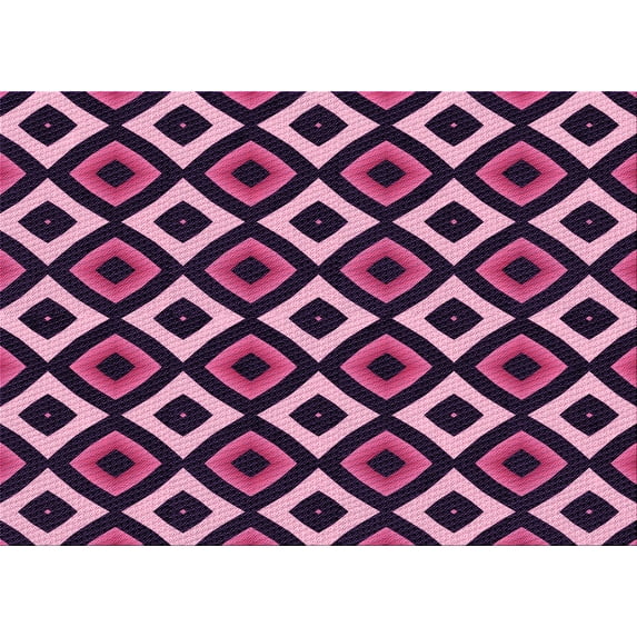 Ahgly Company Indoor Rectangle Patterned Orchid Purple Area Rugs, 2' x 3'