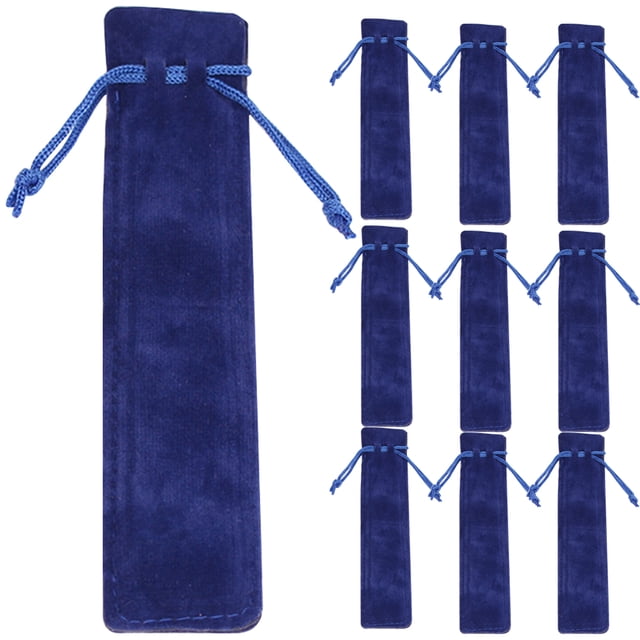 Bolsas de lápiz de lápiz de 20 piezas de lápiz de cordón anti-scratch bolsas portátiles de almacenamiento de lápiz de lápiz gruesos bolsas de regalo