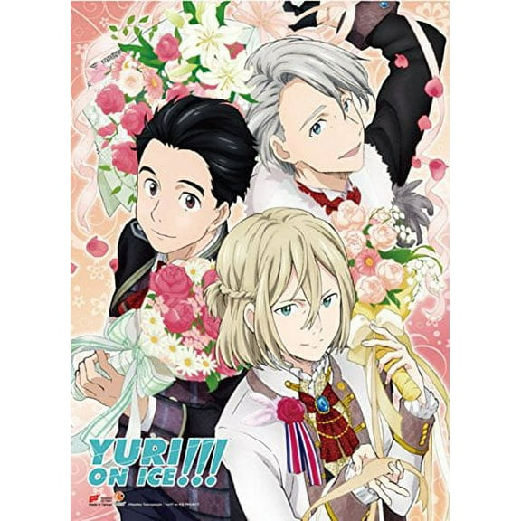 Yuri!!! One Ice Wall Scroll, Poster One Size Multicolor