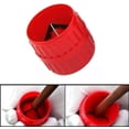 thumbnail image 3 of Kukiwhy 3 Pieces Red Inner-Outer Reamer Pipe and Tube Deburring Reamer Tubing Chamfer Tool for PVC PPR Copper Brass Aluminum Pipes, 3 of 5