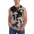 thumbnail image 1 of Balery Cute Mushroom Landscape Camisetas sin mangas para hombre, absorbe la humedad y protege contra el mal olor.-X-Large, 1 of 7
