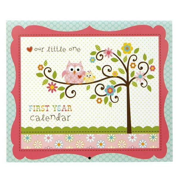 C.R. Gibson First Year Calendar MultiColored