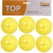 TOP Ball (The Outdoor Pickleball) - 6 Count - Yellow - USAPA Approved for Tournament Play