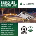 thumbnail image 2 of 10-Pack GKOplus Frosted Lens Hardscape Light, Retaining Wall Light, 6.8 Inches, 22pcs Integrated 2700K LED Chips, LED Step Light, Solid Die-cast Aluminum Housing, Low Voltage 12V AC/DC, UL Listed, 2 of 6