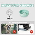 thumbnail image 6 of Ceramic Slow Feeder Dog Bowl for Medium Size, Cute Paw Slow Feeding Food Bowl for Medium Breeds, Ceramics Dog Dishes, Non Slip, Pet Brithday Gifts, Green, 6 of 8