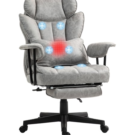 Reclining Office Chair with Detachable Pillow / Add Extra Comfort