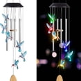 thumbnail image 3 of Solar Wind Chime Light LED Wind Chime Solar Bird Wind Chime with Colorful Gradient Lighting for Outdoor Garden Courtyard Balcony Patio, 3 of 9