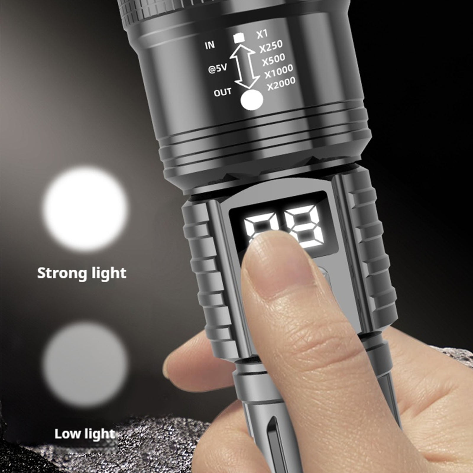 brightest rechargeable flashlight 2014 SKYFIRE Flashlights High Lumens with Ignition Lens,20000 Super Bright with Shoulder Straps,Waterproof Led Tactical Flash Light for Camping Outdoor Emergency : Tools & Home Improvement free operation on metallic surfaces Fenix C7 Pro Rechargeable Flashlight