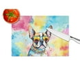 thumbnail image 4 of Boston Terrier Hippie Dawg Glass Cutting Board Large 12 in x 15 in, 4 of 5