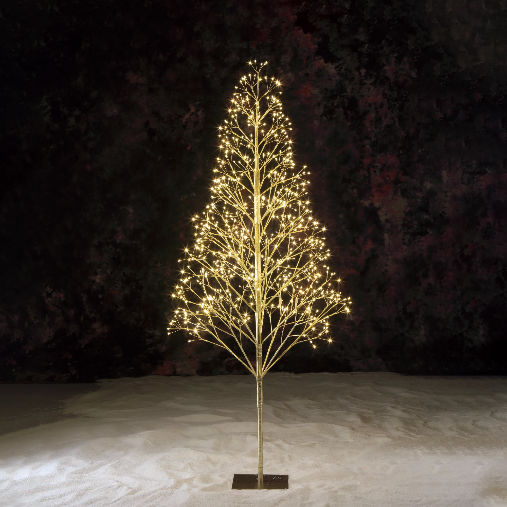 Pre-Lit 650 Warm White Twinkling LED Starburst Tree, 5 ft, by Holiday Time