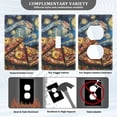 thumbnail image 3 of Yayeee Blank Wall Plate Cover 1-Gang 4.5"x2.7" Home Unused Decorative Outlet, Starry Pizza, 3 of 7