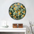 thumbnail image 2 of Yayeee Wall Clock Battery Operated 9.5" Silent Non-Ticking for Living Room, Orange Tree, 2 of 8