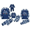 thumbnail image 4 of Busydd Christmas Pajamas for Family Casual Comfortable Long Sleeve Round Neck Tops and Pants Family Pajamas Fashion Holiday Print Matching Christmas Pajamas, 4 of 5