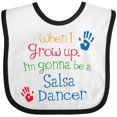 thumbnail image 3 of Inktastic Salsa Dancer Future Boys or Girls Baby Bib, 3 of 4