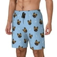 thumbnail image 2 of Fotbe french Bulldog Face Men’s Swim Trunks Quick Dry Swim Shorts Board Shorts with Mesh Lining-X-Large, 2 of 9