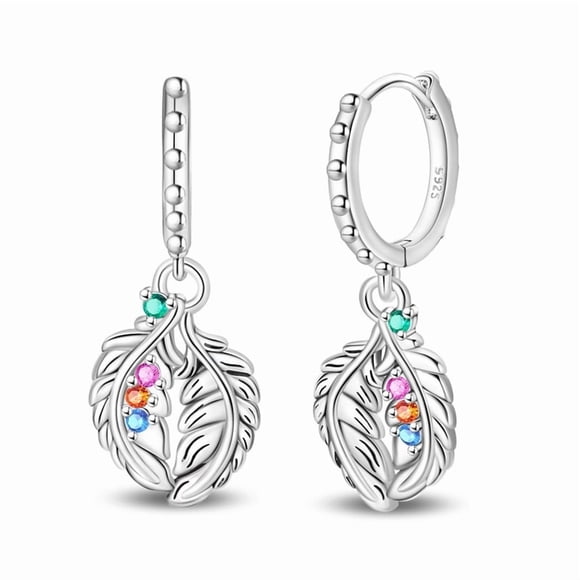 Arete de Flor de Loto Bañado en Plata