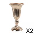 thumbnail image 1 of 2 Jarrones De Hierro Con Tallo, Ramo Dorado, Arreglo Floral, Decoración De Mesa, Altura 27 Cm, 1 of 8