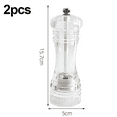 thumbnail image 2 of Clear Acrylic Salt and Pepper Grinder Refillable Sea Salt Pepper Grinder Kitchen Pepper Shaker, 2 of 5