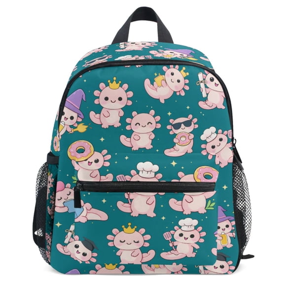 ALAZA Axolotl Lifestyle Pattern School Backpack Student Bookbag Mini Bag