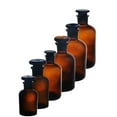 thumbnail image 3 of HEVIRGO 30/60/125/250/500ml Portable Glass Jar Reagent Bottle Container with Stopper, 3 of 9