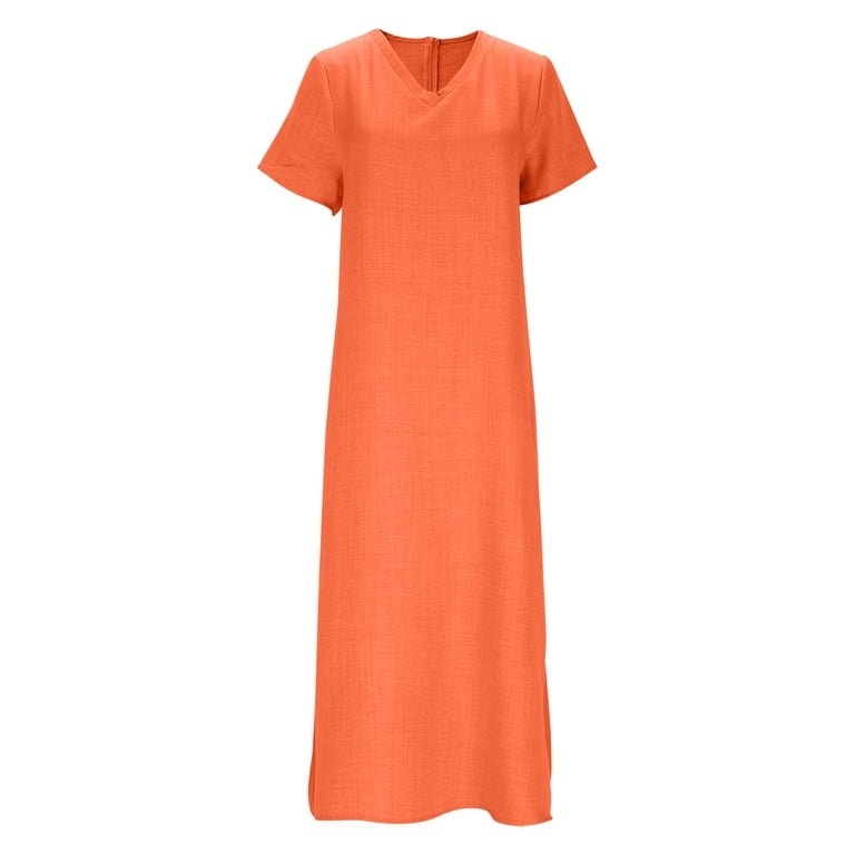 plain orange dress SOLID Plain Coquelicot ORANGE- OVER 100 COLORS IN ORANGE ON OZCUSHIONS"  A-Line Dress for Sale by ozcushions