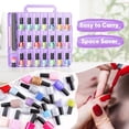 thumbnail image 4 of Funda organizadora para esmaltes de uñas JIASHENG, 48 botellas, color morado, 4 of 6