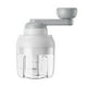 thumbnail image 2 of Picadora y molinillo manual de alimentos para ajo, jengibre, pimienta, carne y verduras | Procesador portátil de mano para cocina, restaurante y repostería | Capacidad de 250 ml, plástico ABS blanco, 2 of 7