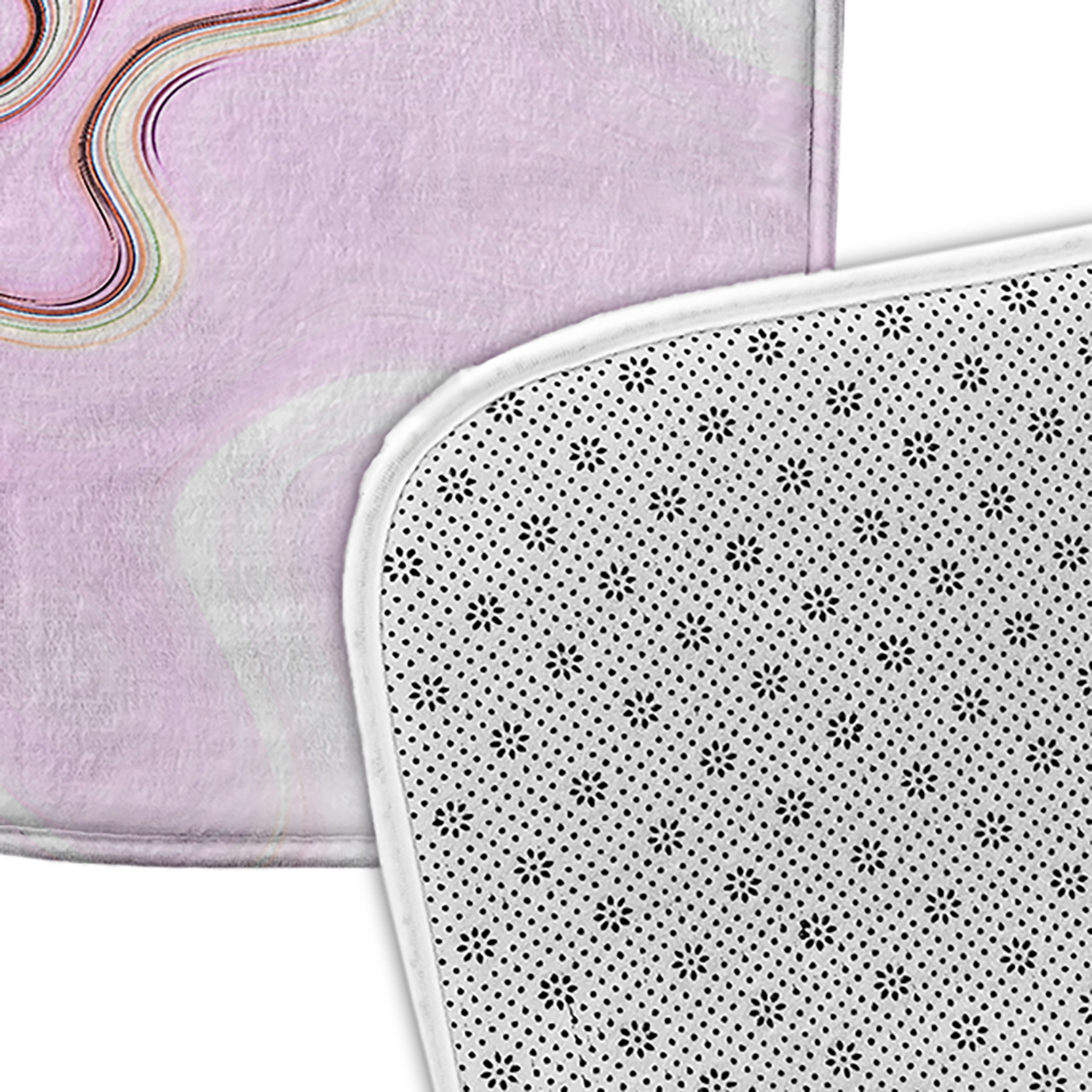 Simply Daisy Blushy Splash Too Pet Feeding Mat for Dogs and Cats